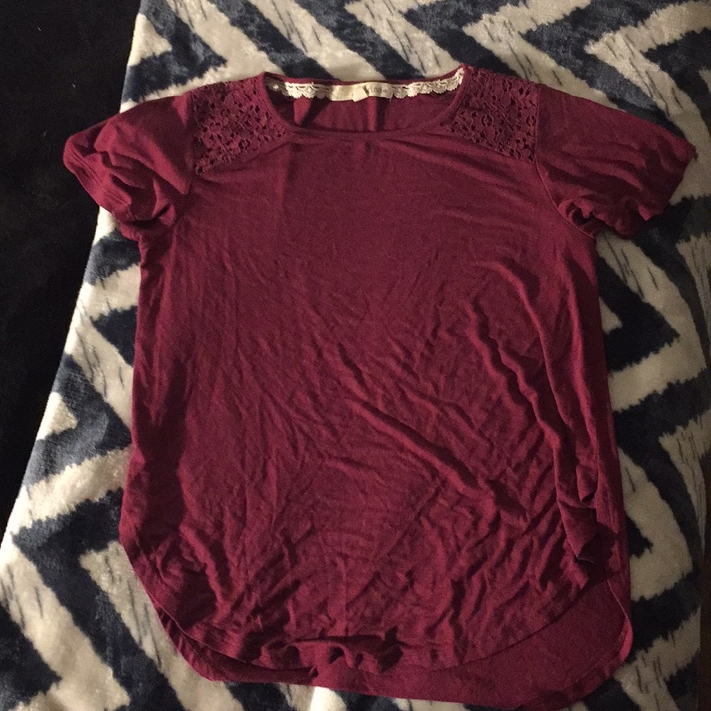 REWIND t-shirt blouse red/purple